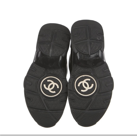 Authentic CHANEL Women's Black Sneakers - Picture 3 of 5